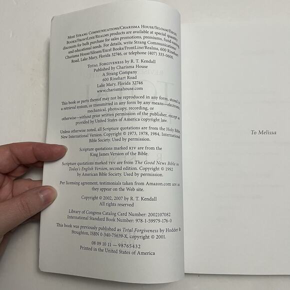 Total Forgiveness Includes New Testimonies of Changed Lives Paperback Book - Picture 3 of 8